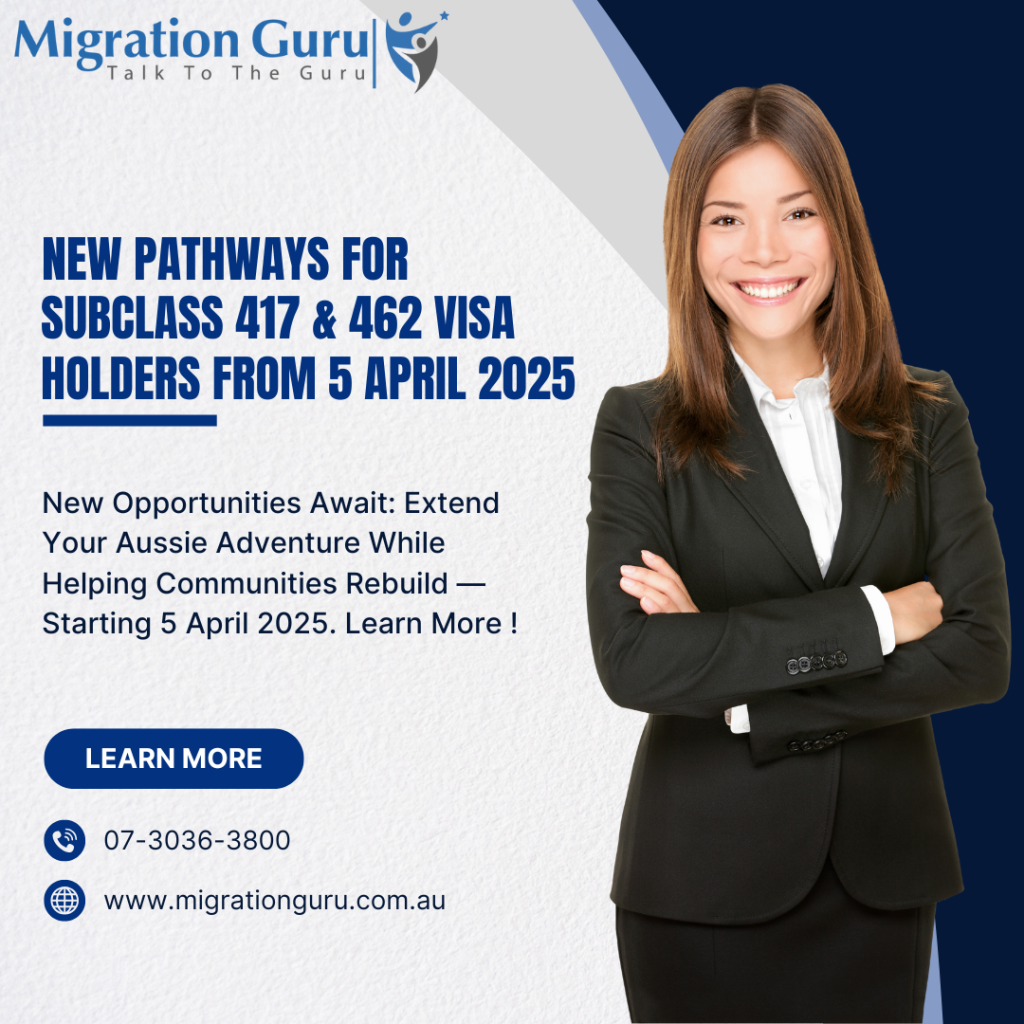 Expansion of Specified Work Areas for Subclass 417 & 462 Visas from 5 April 2025